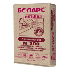 Смесь пескобетон Боларс М-300 25 кг