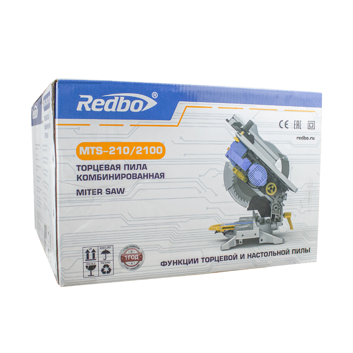 REDBO MTS-210/2100 Пила торцовочная комбинированная (2100Вт, 210х30мм, 5000об/мин) 6