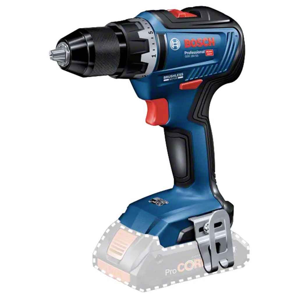 Дрель-шуруповерт бесщеточный Bosch 18V с полным набором головки 2