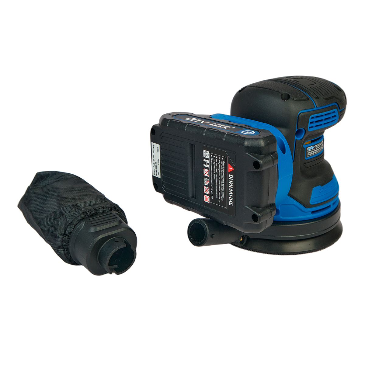 REDBO OOS-21A Шлифмашина эксцентриковая аккумуляторная бесщеточная (21В, 125мм) 4