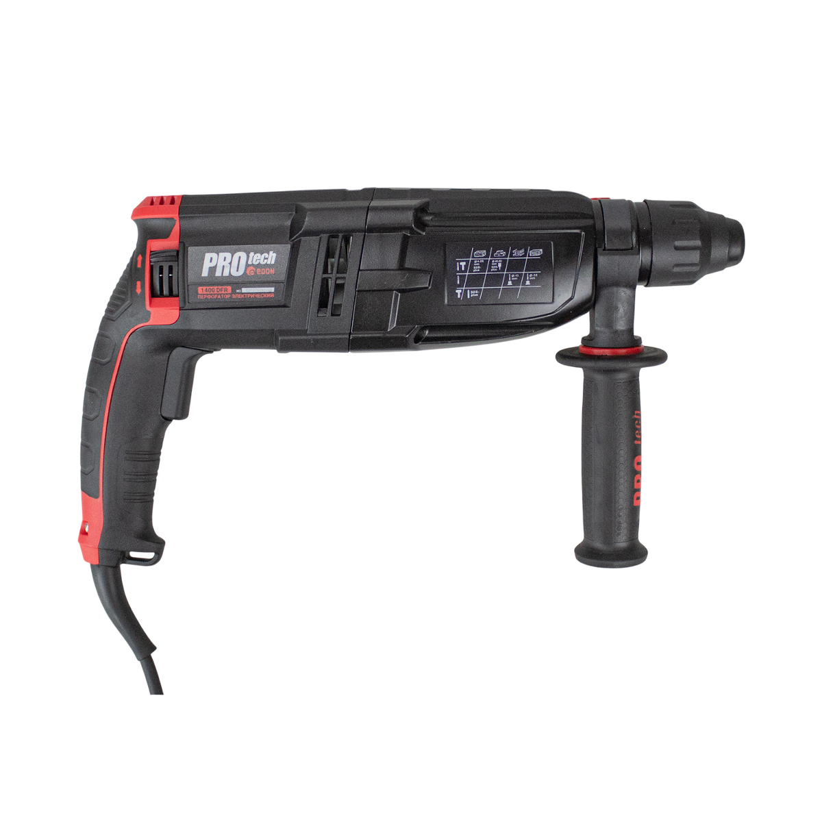 Edon PROtech 1400DFR Перфоратор электрический (1400Вт, 3Дж, SDS-plus) 3