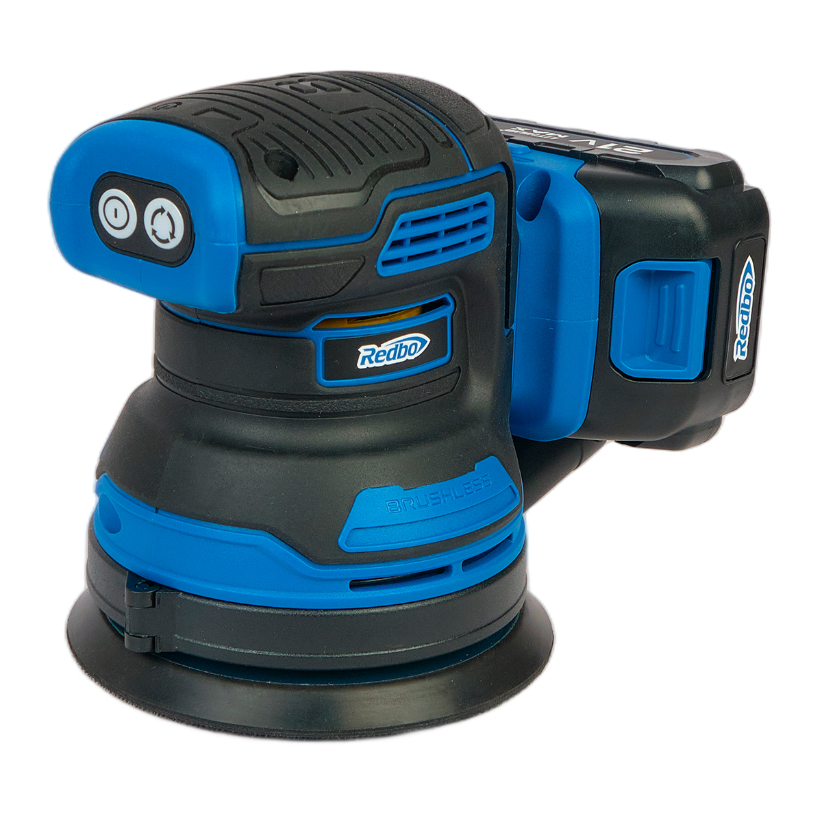 REDBO OOS-21A Шлифмашина эксцентриковая аккумуляторная бесщеточная (21В, 125мм) 2