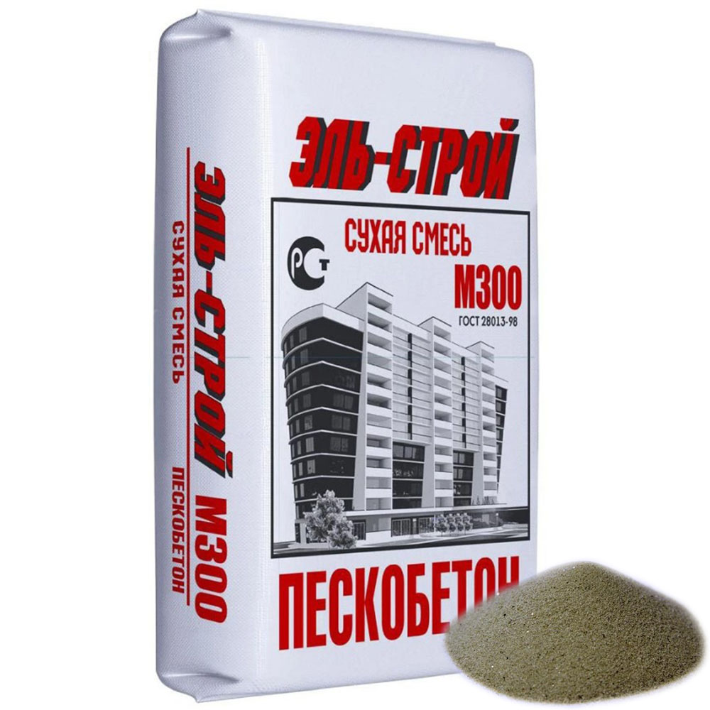 Эль-Строй Пескобетон М-300 40 кг 2