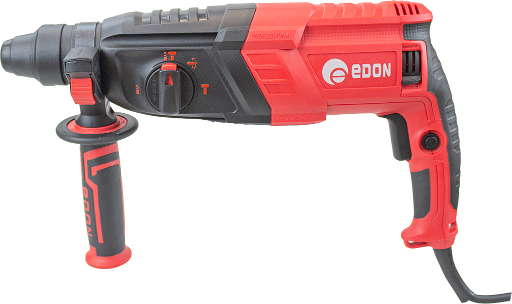 Edon RH-28/1250B Перфоратор электрический (1250Вт, 28мм, 3 режима, 3.3Дж, 3 бура, пика, долото) 2