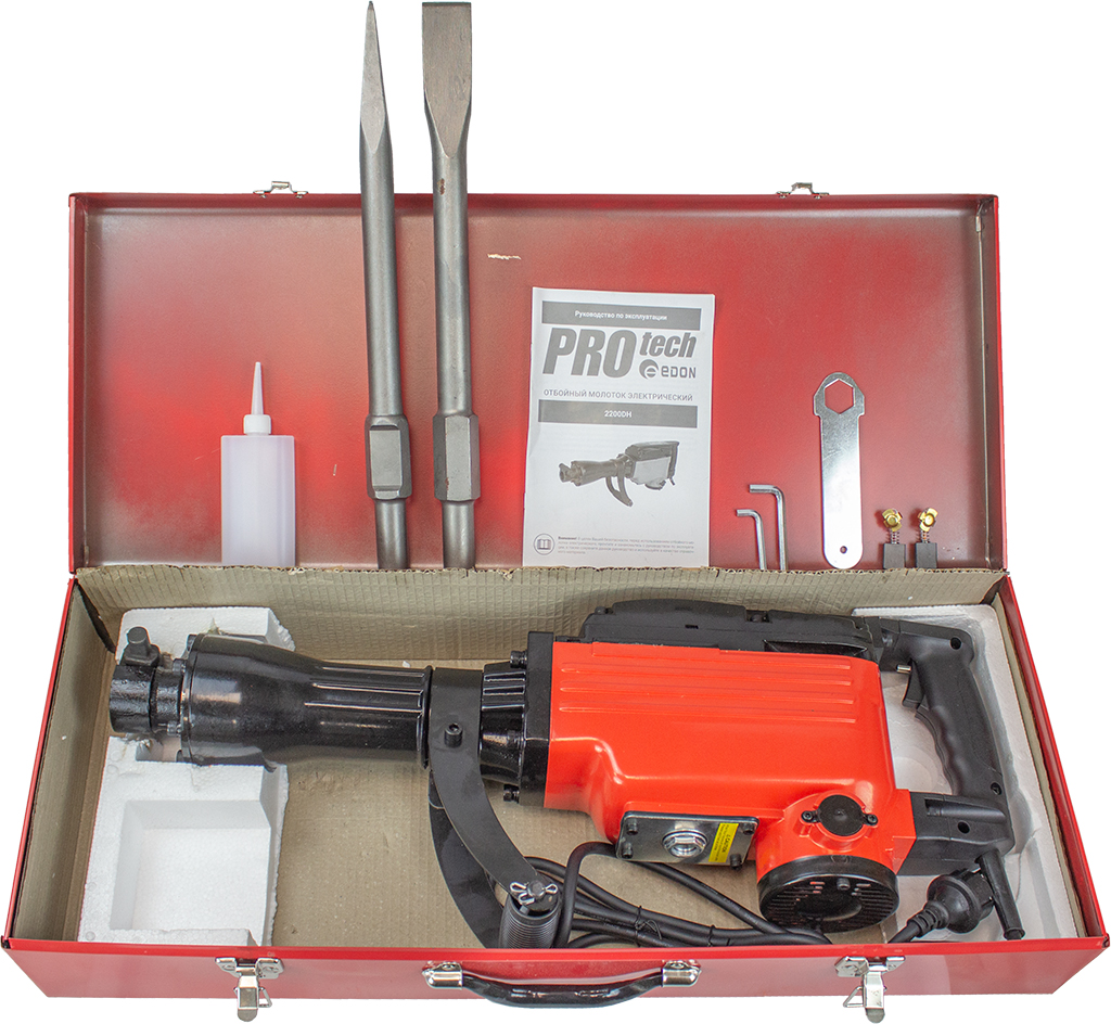 Edon PROtech 2200DH Молоток отбойный (2200Вт, 55Дж, HEX 30мм) 6